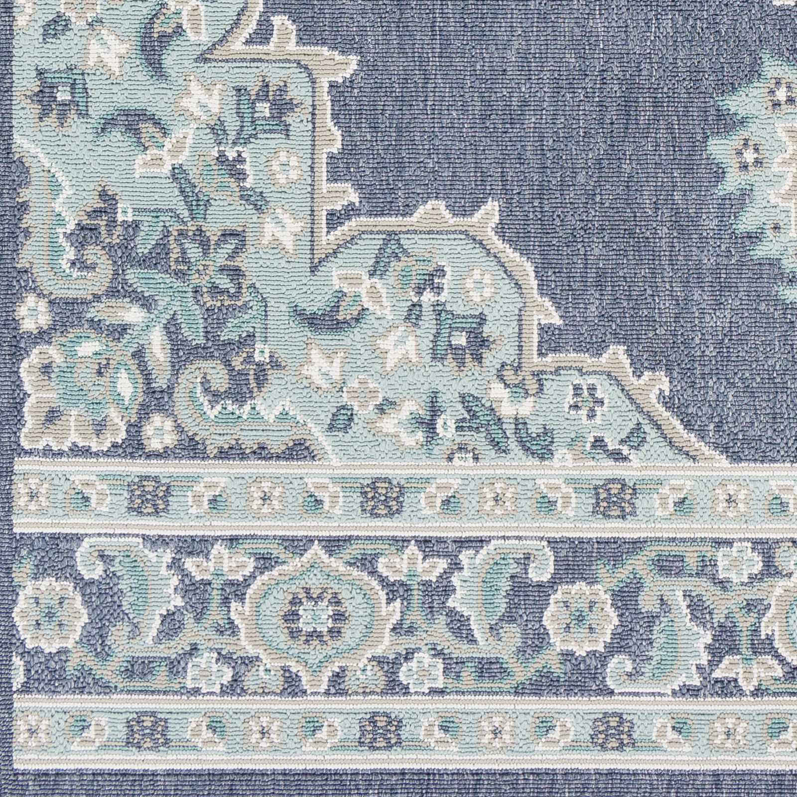 Ferron Teal Medallion Area Rug - Decor Addict, LLC