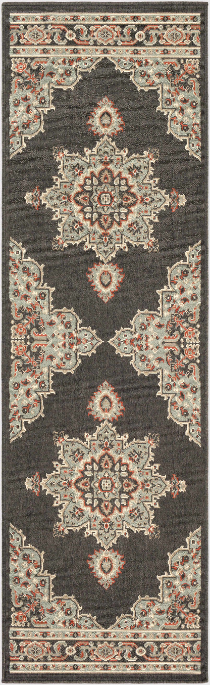 Roseglen Brown Medallion Area Rug - Decor Addict, LLC