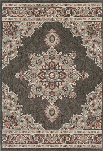 Roseglen Brown Medallion Area Rug - Decor Addict, LLC