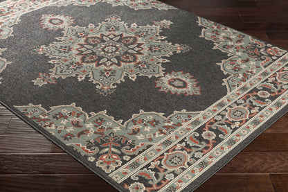 Roseglen Brown Medallion Area Rug - Decor Addict, LLC