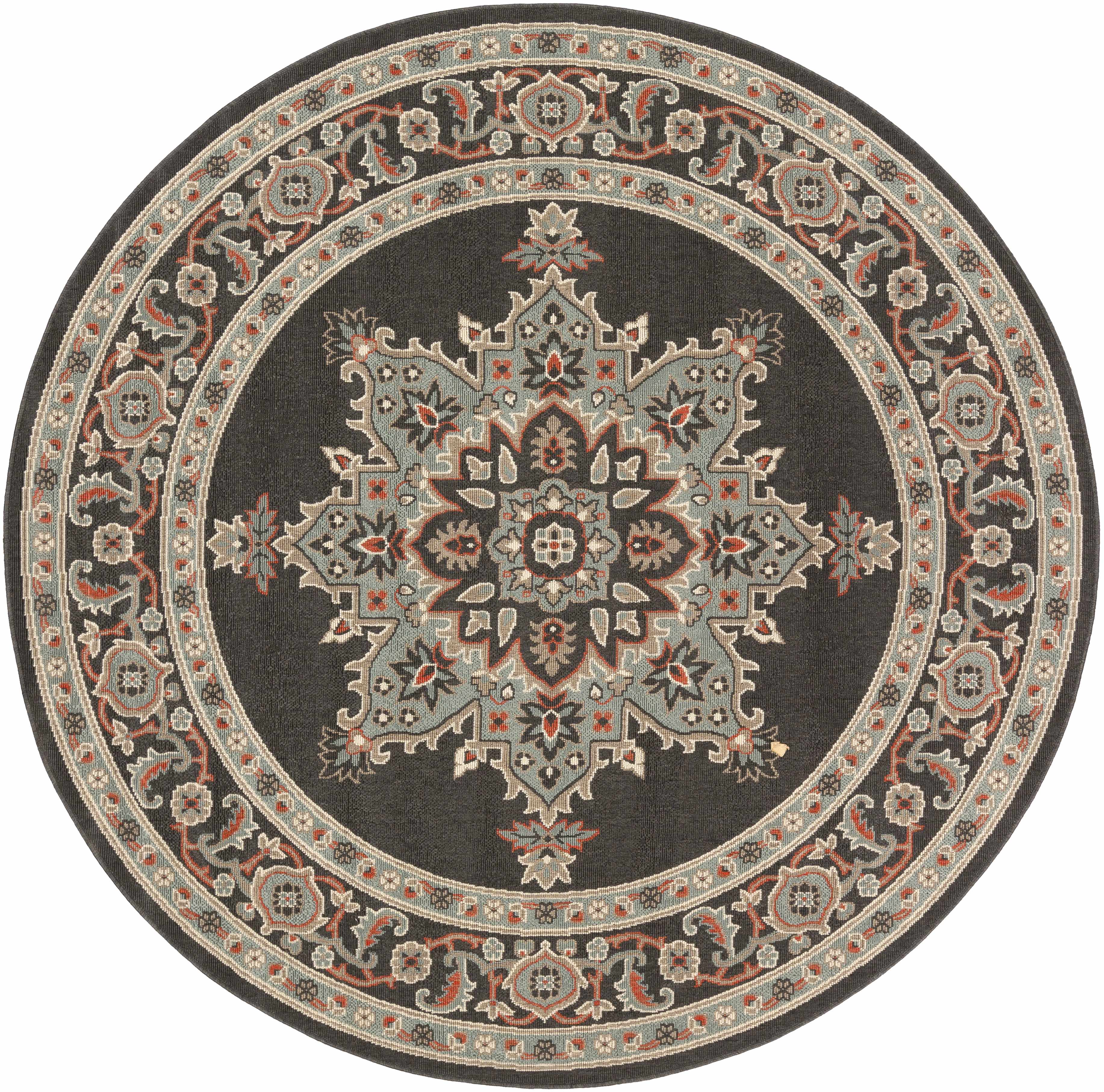 Roseglen Brown Medallion Area Rug - Decor Addict, LLC