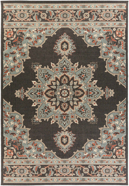 Roseglen Brown Medallion Area Rug - Decor Addict, LLC
