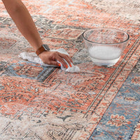 Rosman Distressed Washable Rug - Decor Addict, LLC