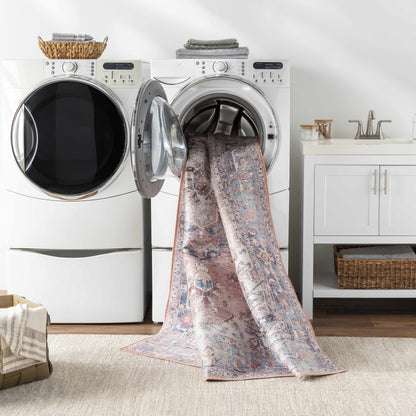 Kera Rust Washable Area Rug - Decor Addict, LLC