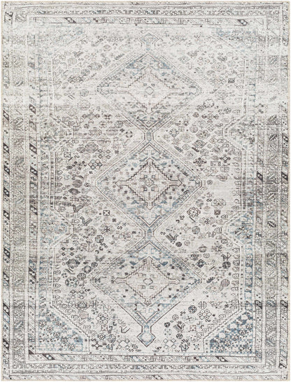 Barny Gray Washable Area Rug - Decor Addict, LLC