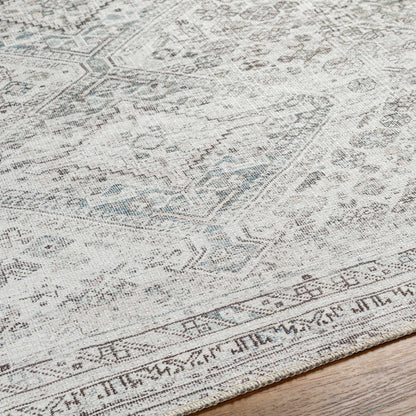 Barny Gray Washable Area Rug - Decor Addict, LLC