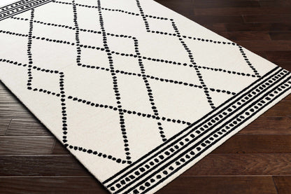 Tamayo Cream&Black Wool Rug - Decor Addict, LLC