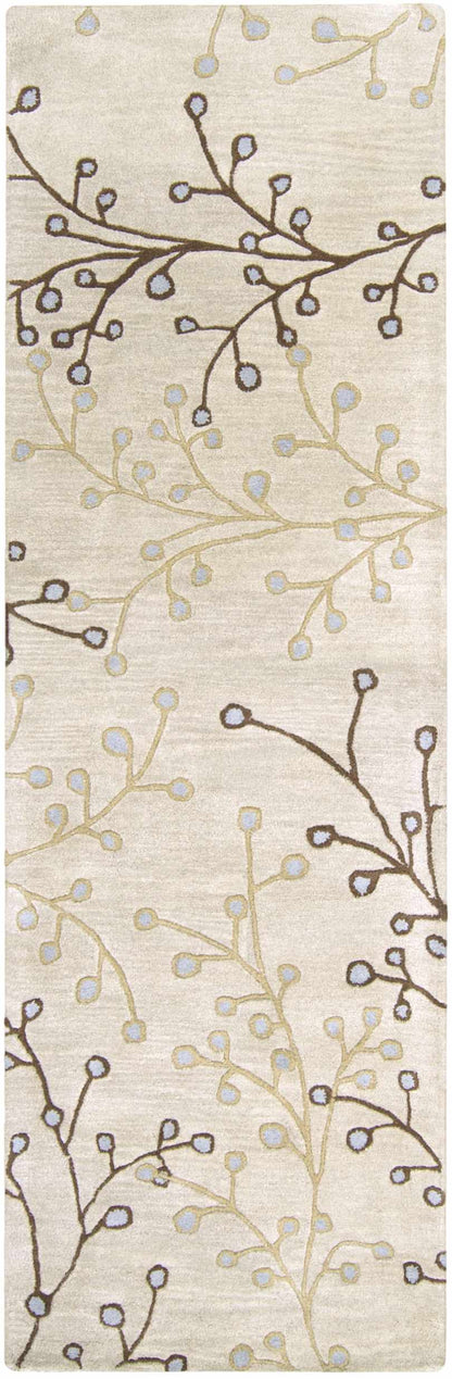 Elsu Beige&Gray Wool Rug - Decor Addict, LLC