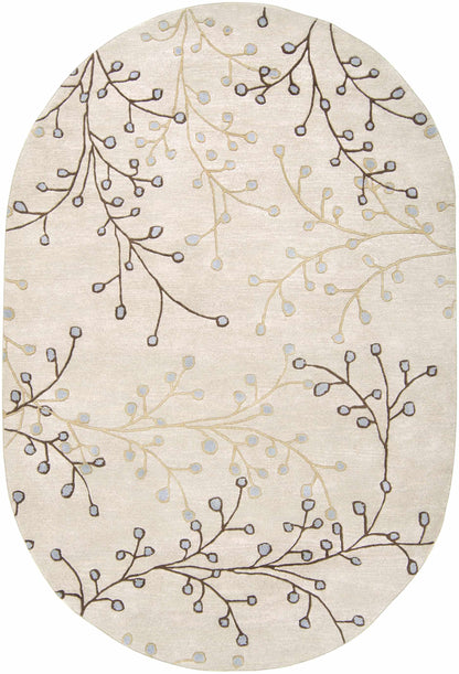 Elsu Beige&Gray Wool Rug - Decor Addict, LLC