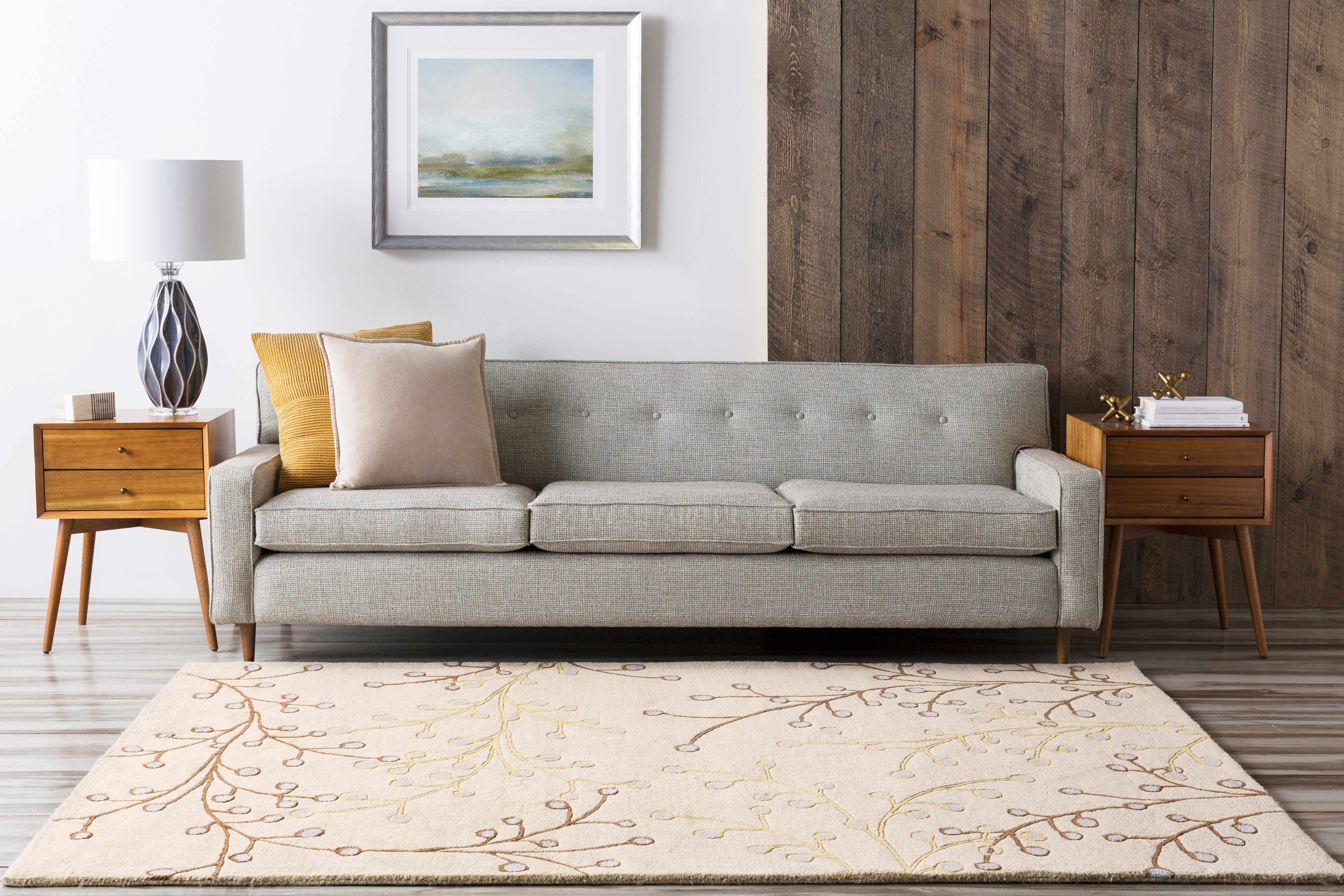 Elsu Beige&Gray Wool Rug - Decor Addict, LLC