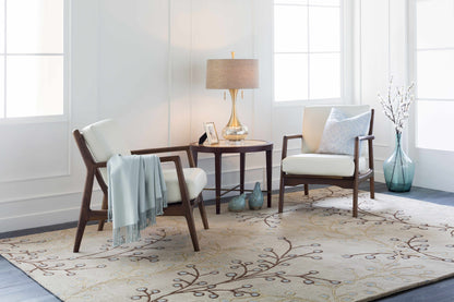 Elsu Beige&Gray Wool Rug - Decor Addict, LLC