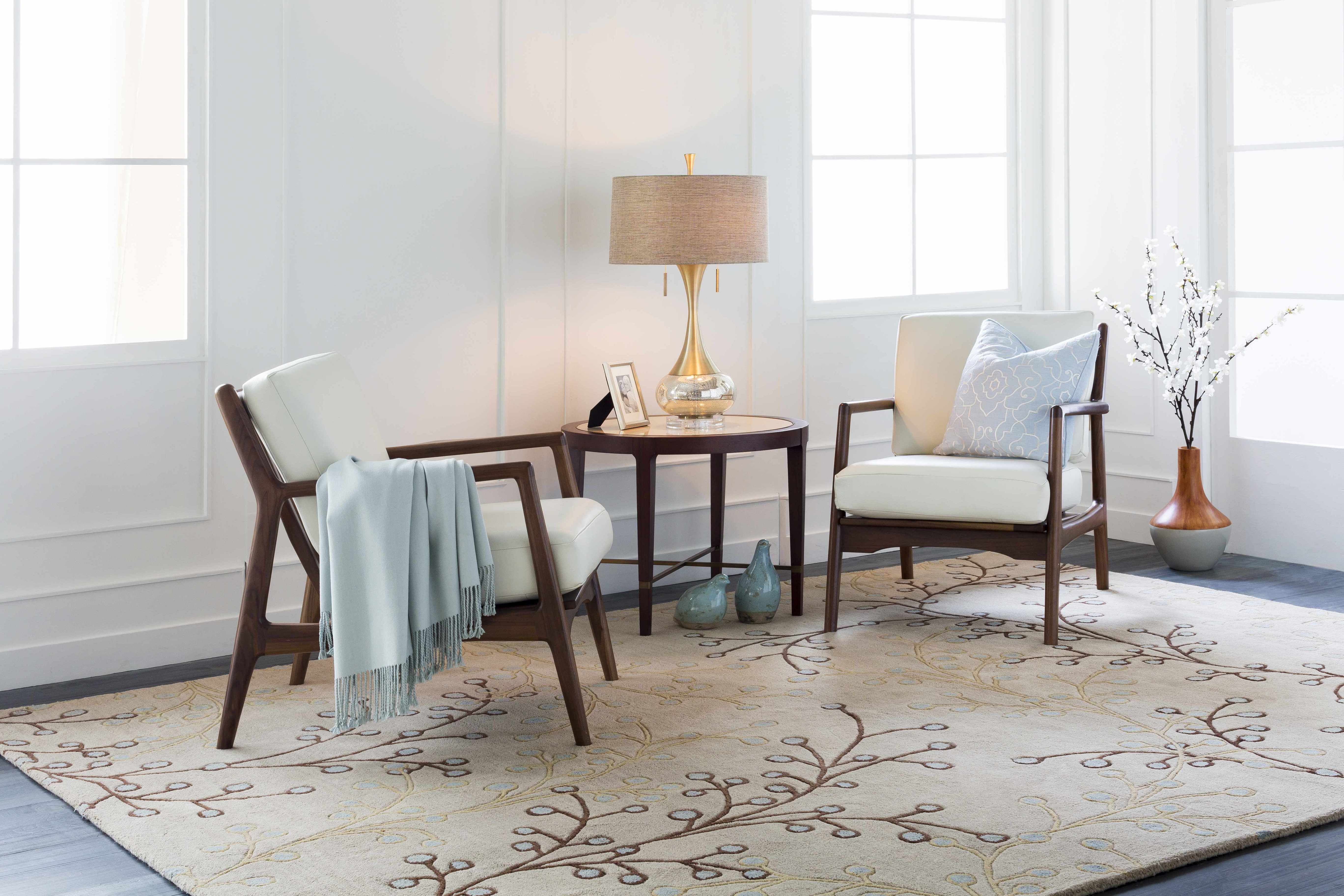 Elsu Beige&Gray Wool Rug - Decor Addict, LLC