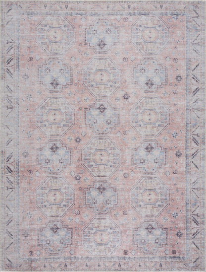 Morcott Peach Washable Area Rug - Decor Addict, LLC