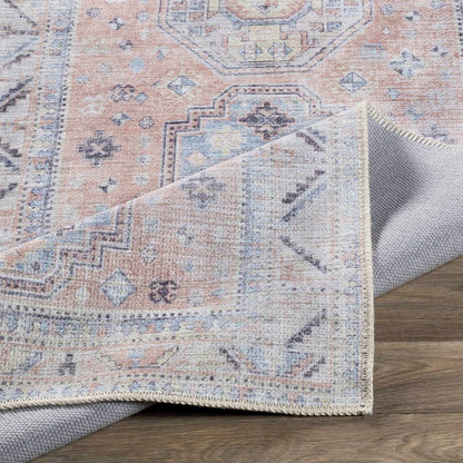 Morcott Peach Washable Area Rug - Decor Addict, LLC