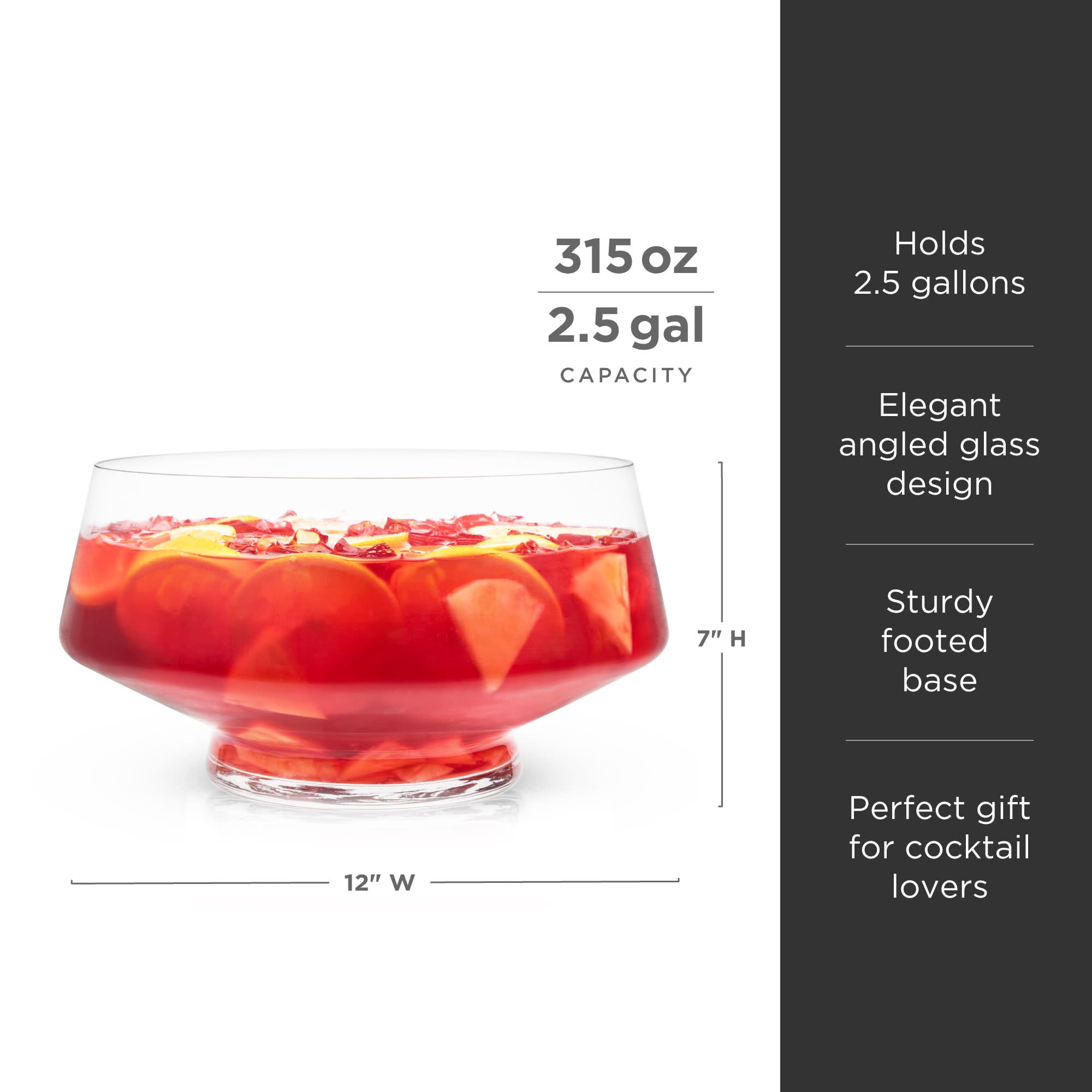 Raye Heavy Base Punch Bowl - Decor Addict, LLC