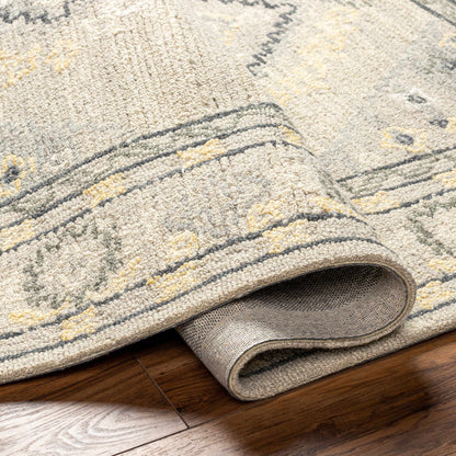 Alena Gray Wool Blend Area Rug - Decor Addict, LLC