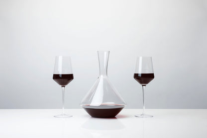Raye Angled Crystal Bordeaux Decanter & Wine Glass Set - Decor Addict, LLC