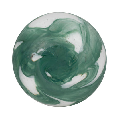 13" Ebb & Flow Vase, Green/clear - Decor Addict, LLC