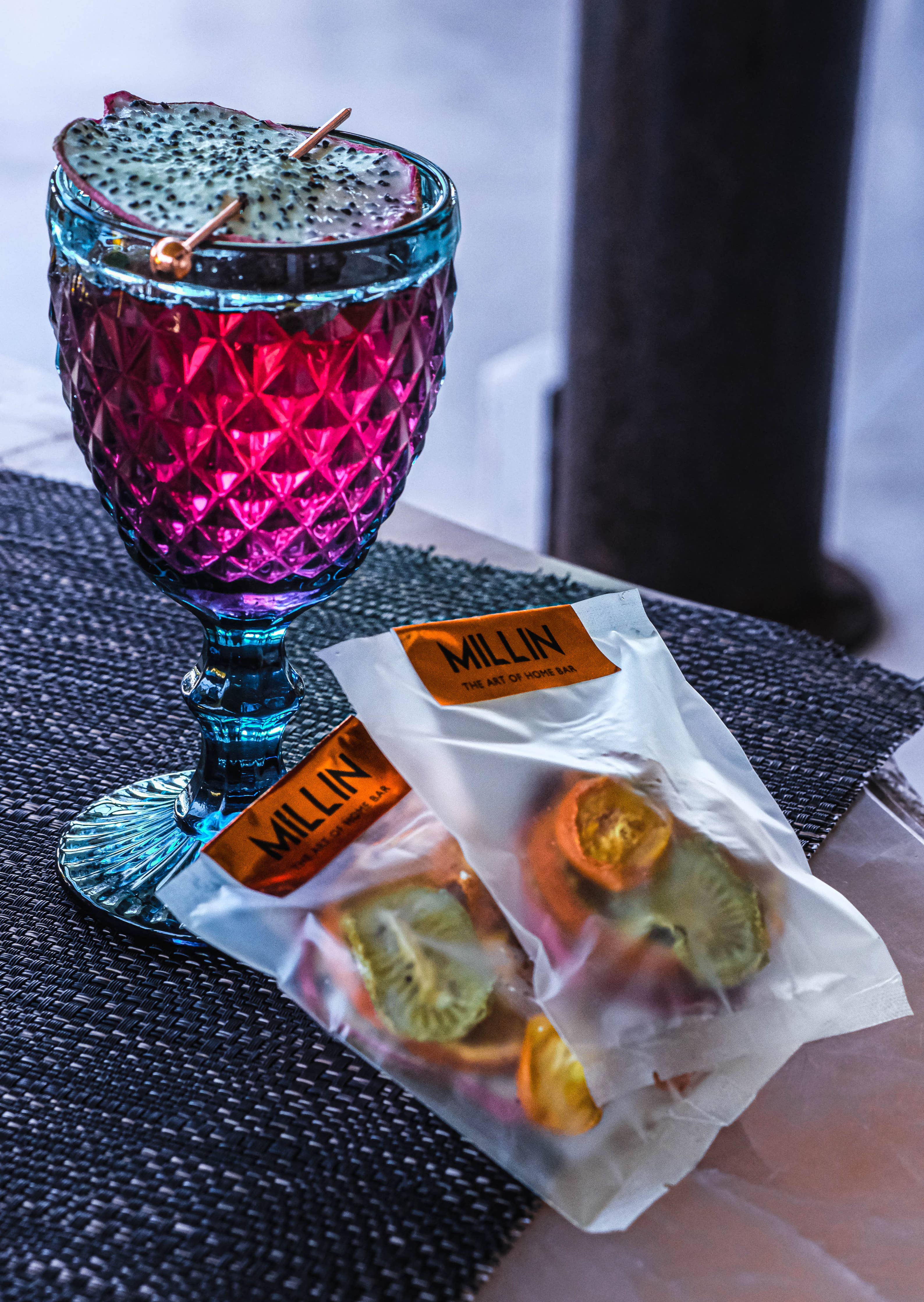 Gourmet Dry Fruit Cocktail Garnish Set with Copper Picks - Decor Addict, LLC