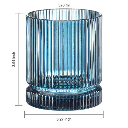 Ribbed Whiskey Drinking Glass - Decor Addict, LLC