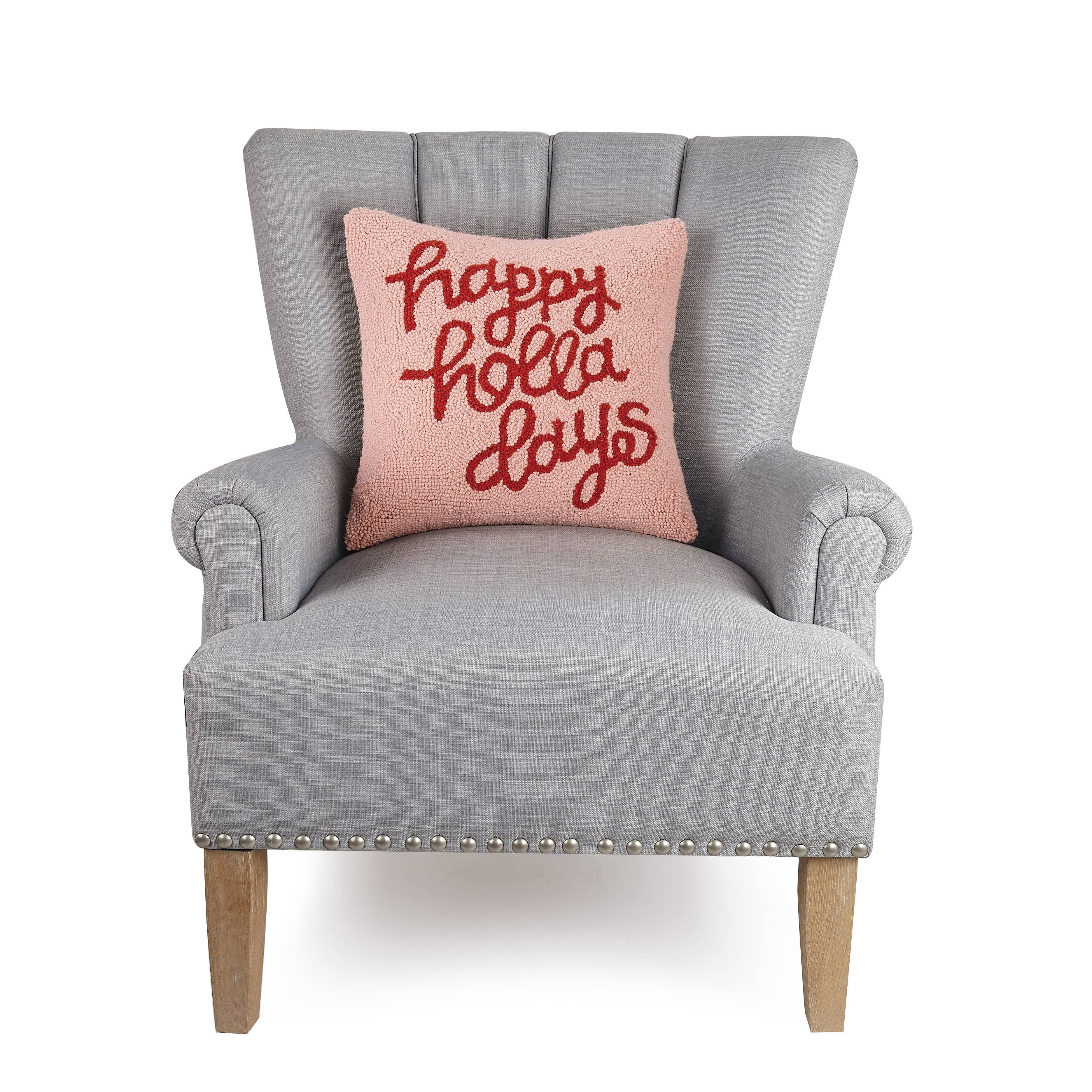Happy Holladays Hook Pillow - Decor Addict, LLC