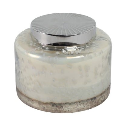 7" 71 Oz Lavender Speckle Lidded Candle, Lt Blue/s - Decor Addict, LLC