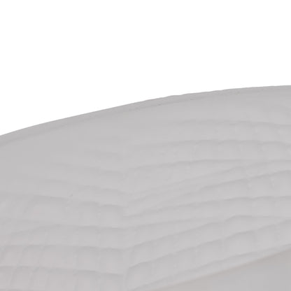 Glass 10"h Textured Vase, Frosted White - Decor Addict, LLC