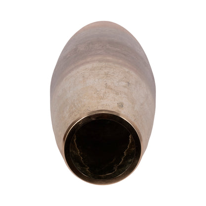 31" Curved Glass Vase Metallic Ombre Finish, Multi - Decor Addict, LLC