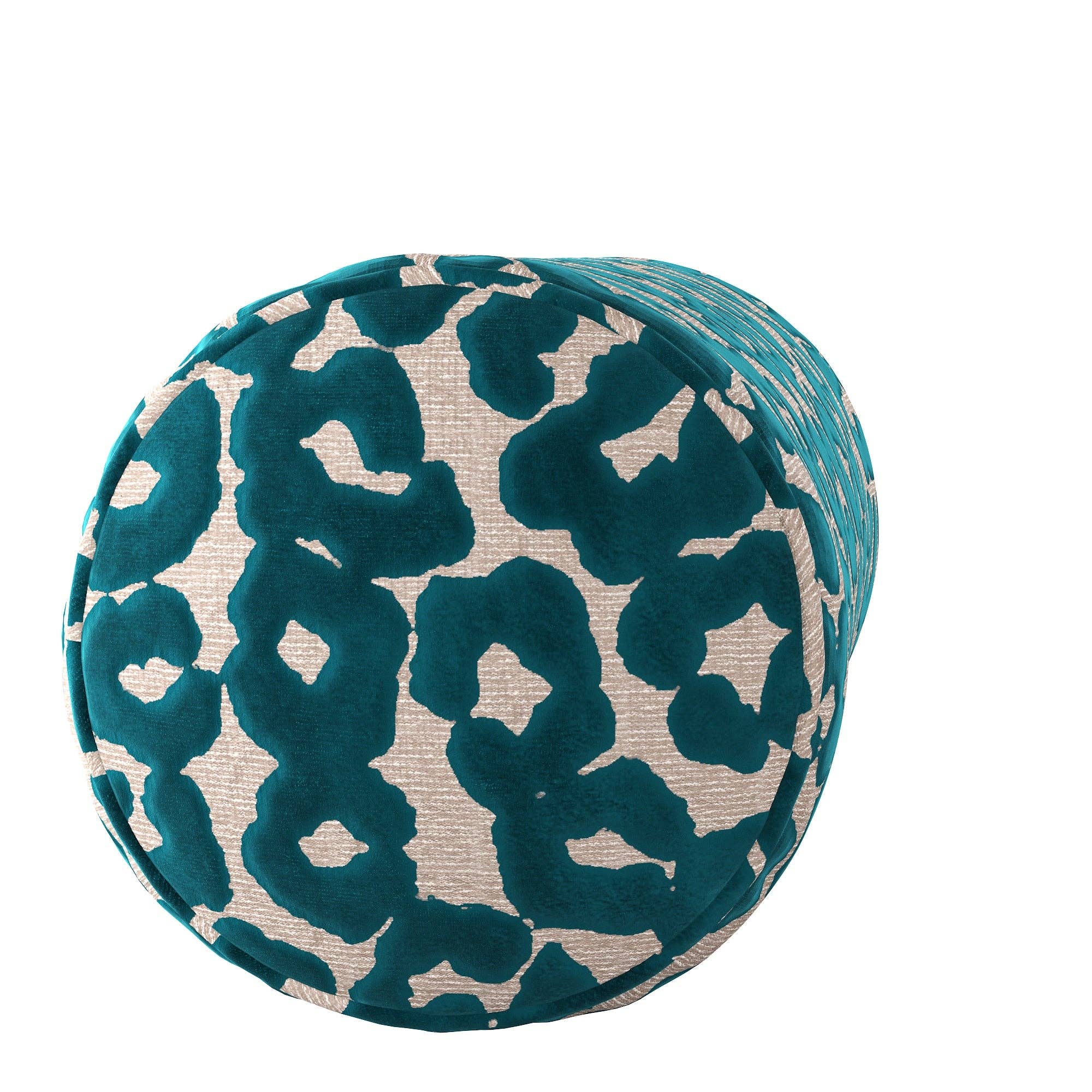 Elvira Neckroll Pillow: Blue Smoke - Decor Addict, LLC