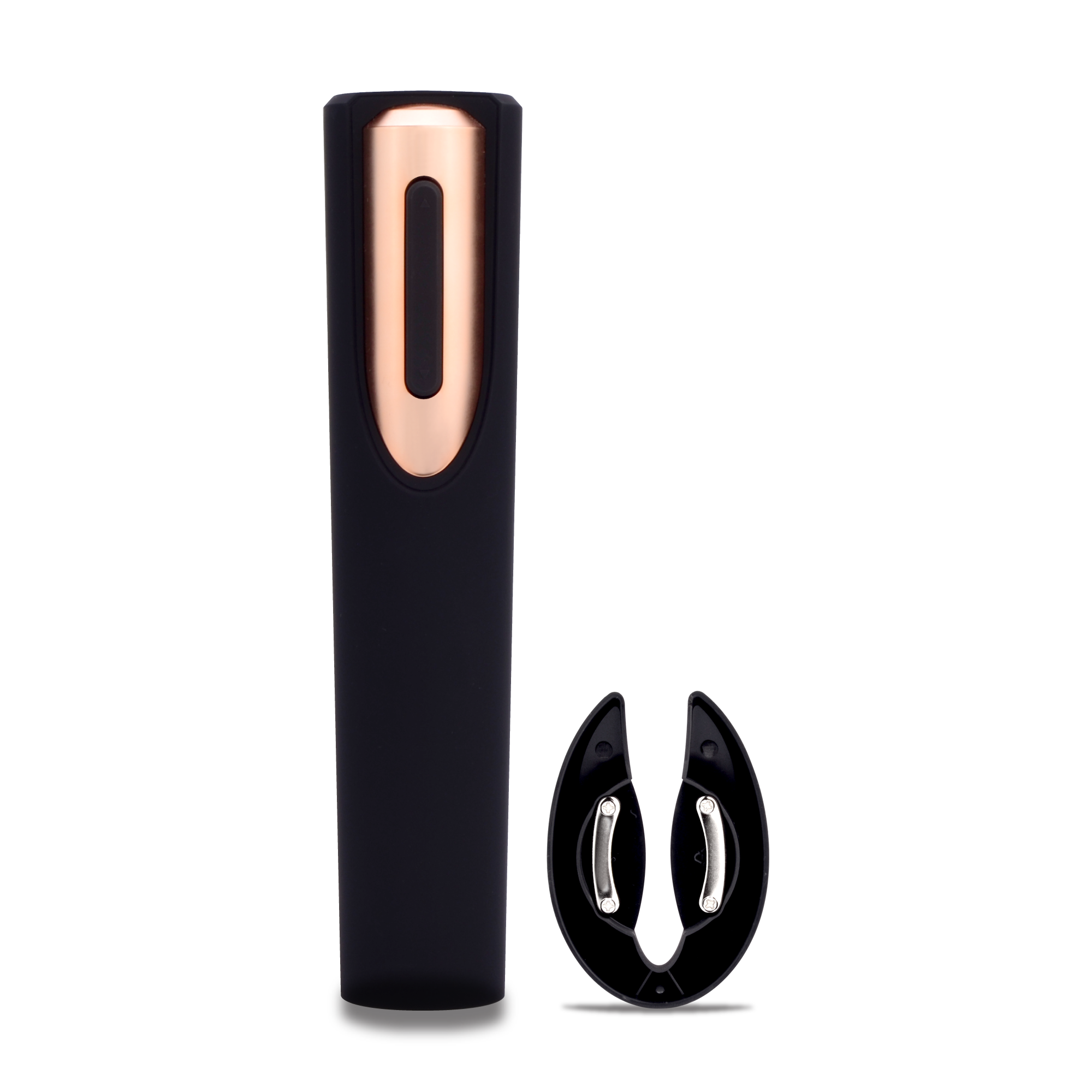 Vin Fresco Electric Wine Opener, Battery-Powered Corkscrew: White & Rose Gold - Decor Addict, LLC