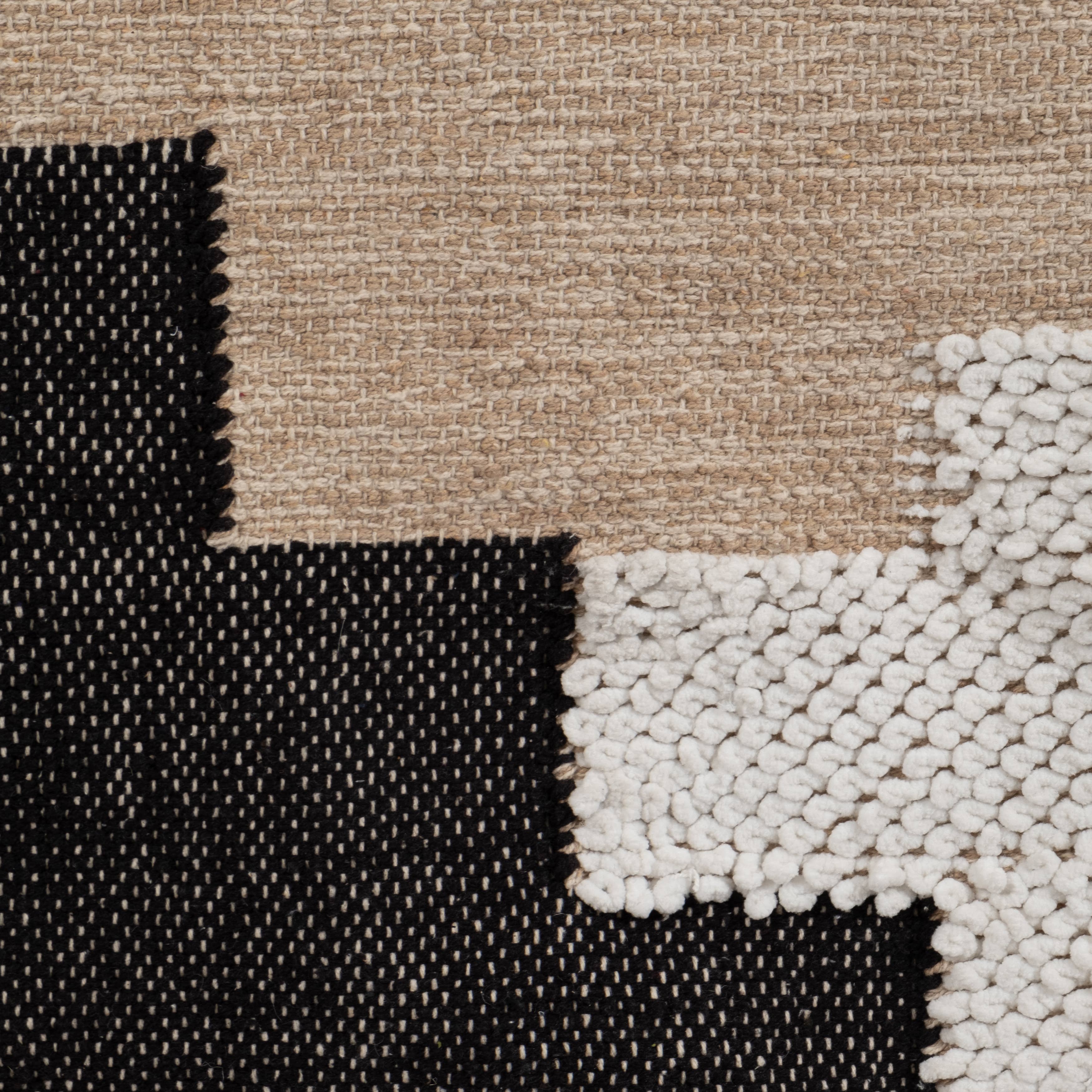 24 in. x 36 in. Ivory  Diagonal Fringe Wall Hanging - Decor Addict, LLC