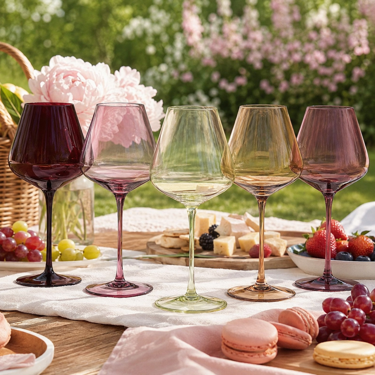 Terracotta Mars Collection Crystal Wine Glasses | 20 OZ
