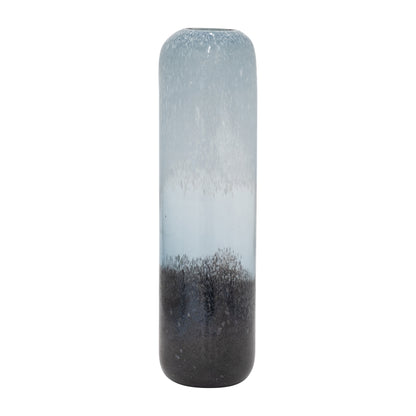 Glass, 17" Ombre Vase, Multi - Decor Addict, LLC