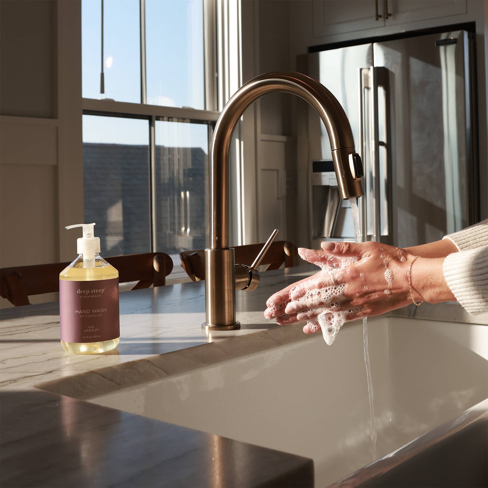 Argan Oil Liquid Hand Wash - Fig Apricot 17.6oz - Decor Addict, LLC