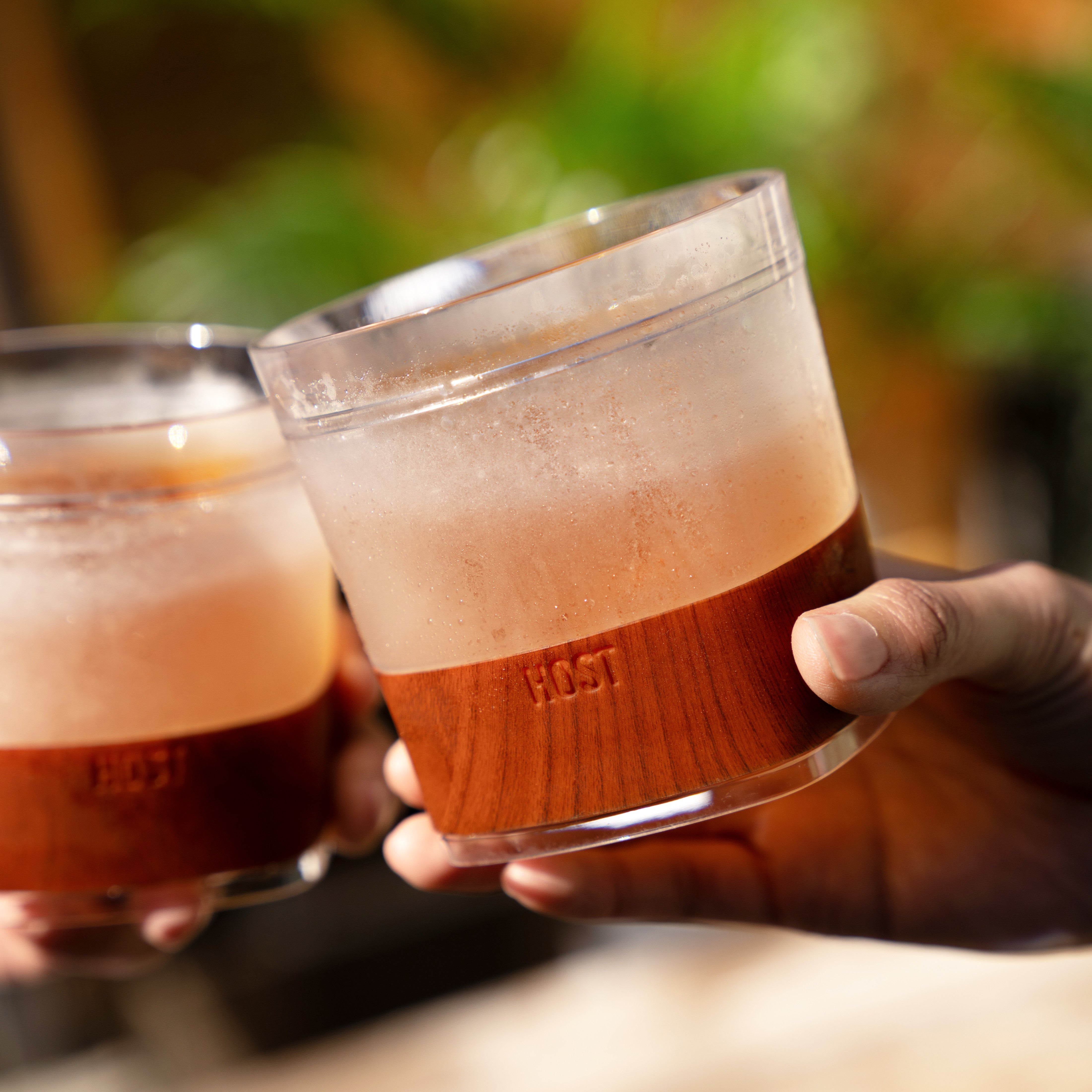 Whiskey FREEZE™ in Wood Pattern, Set of 2 - Decor Addict, LLC