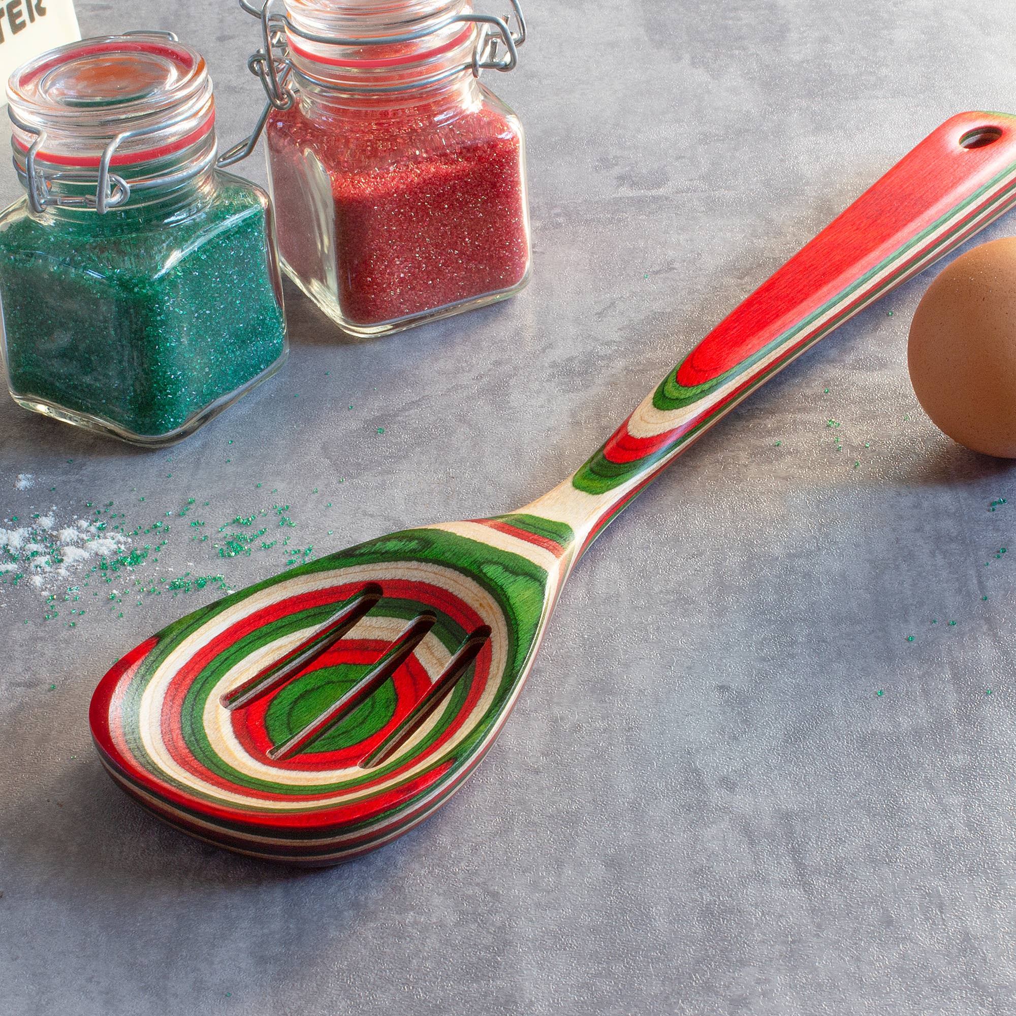 Baltique® North Pole Collection Slotted Cooking Spoon - Decor Addict, LLC