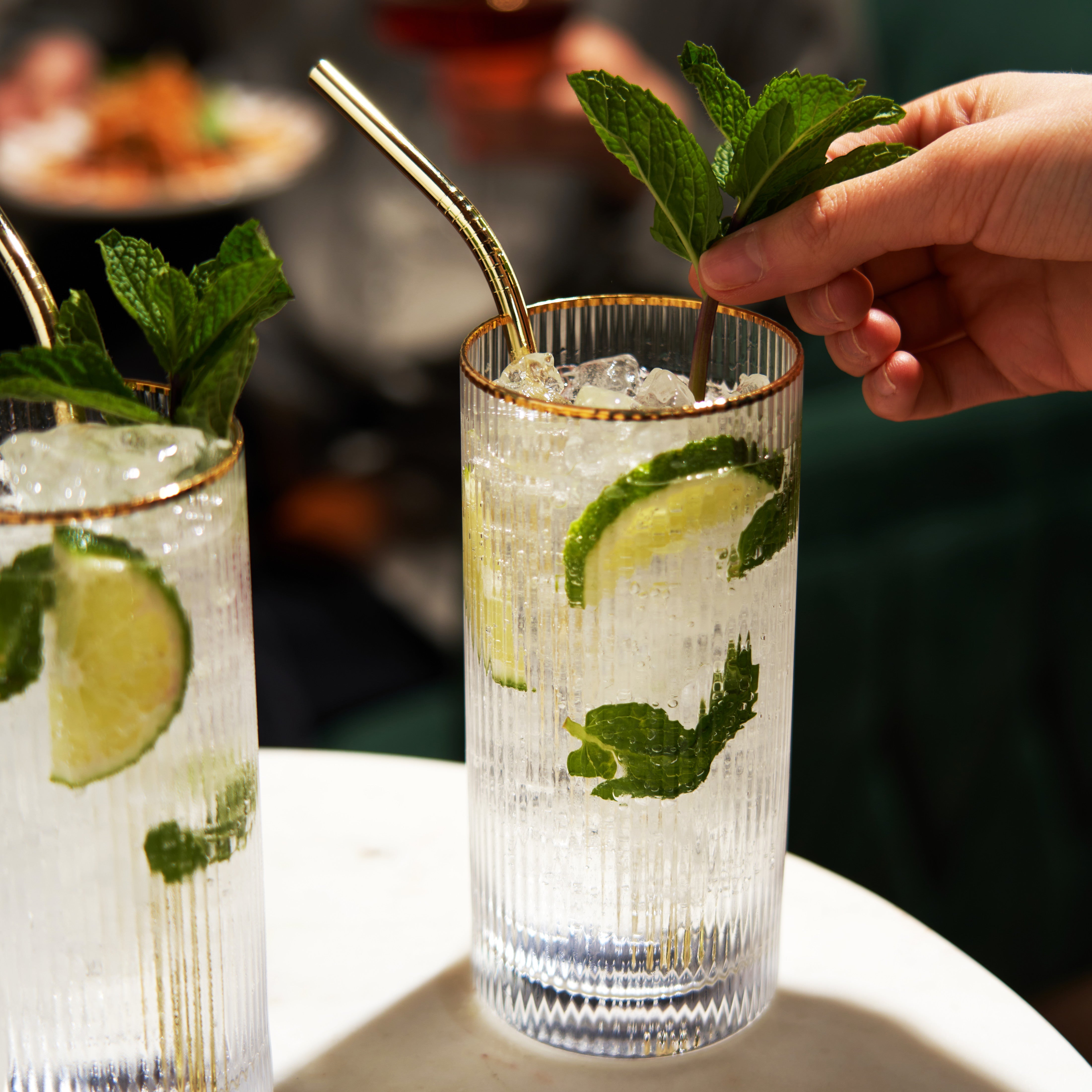 Meridian Crystal Highball Glasses Set of 2 - Decor Addict, LLC