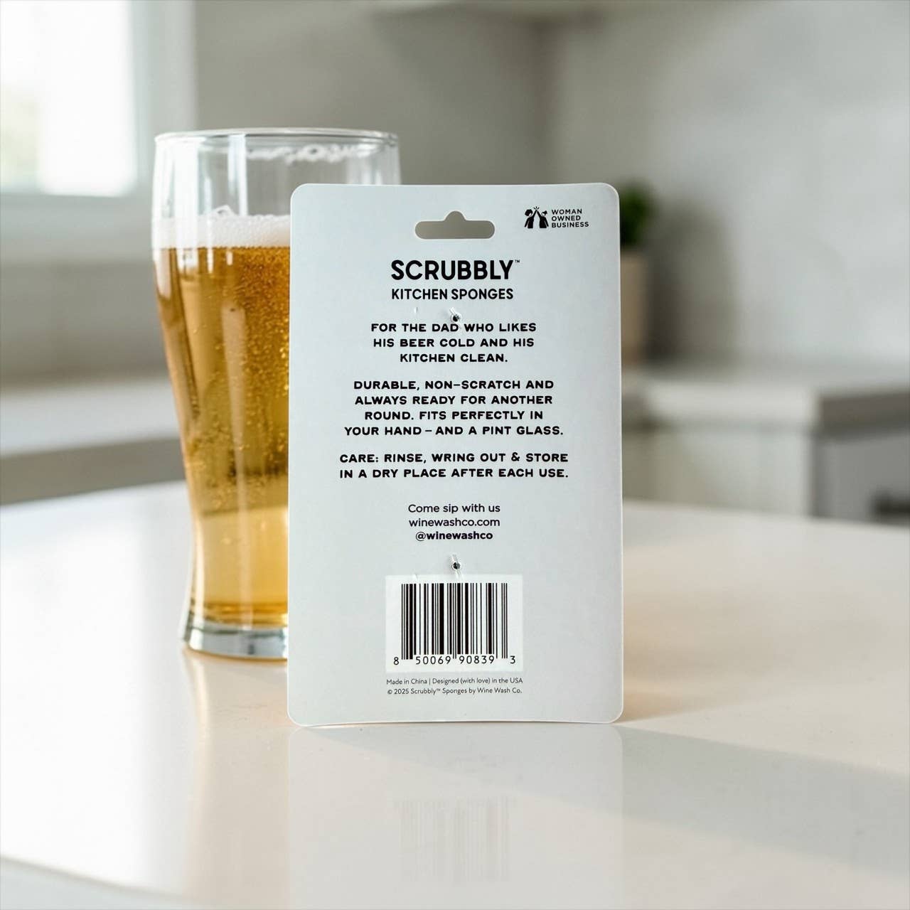Beer Scrubbly - Best Dad: Blue