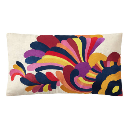 Escondido Pink Multi Embroidered Pillow - Trina Turk - Decor Addict, LLC