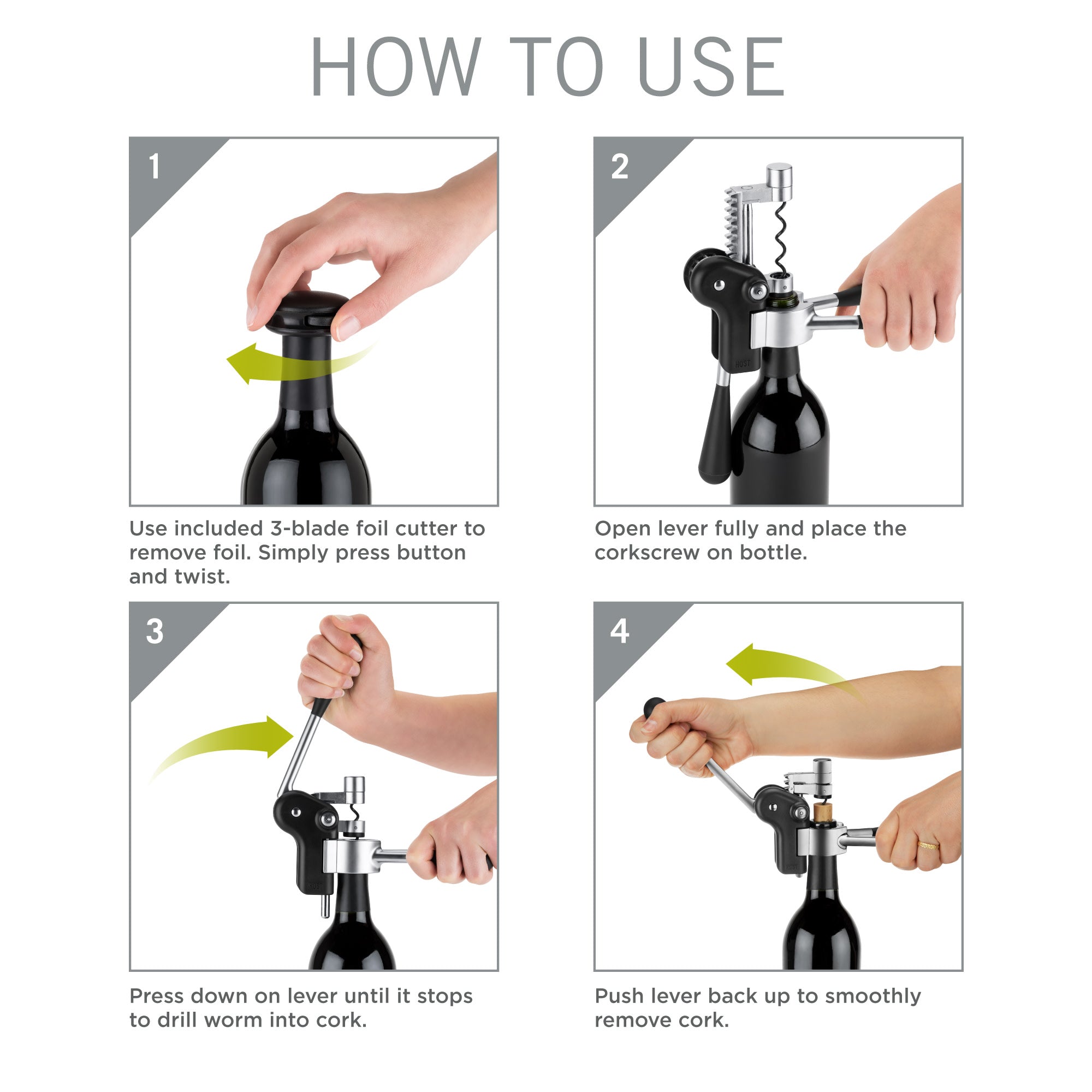 Lever Corkscrew Set - Decor Addict, LLC