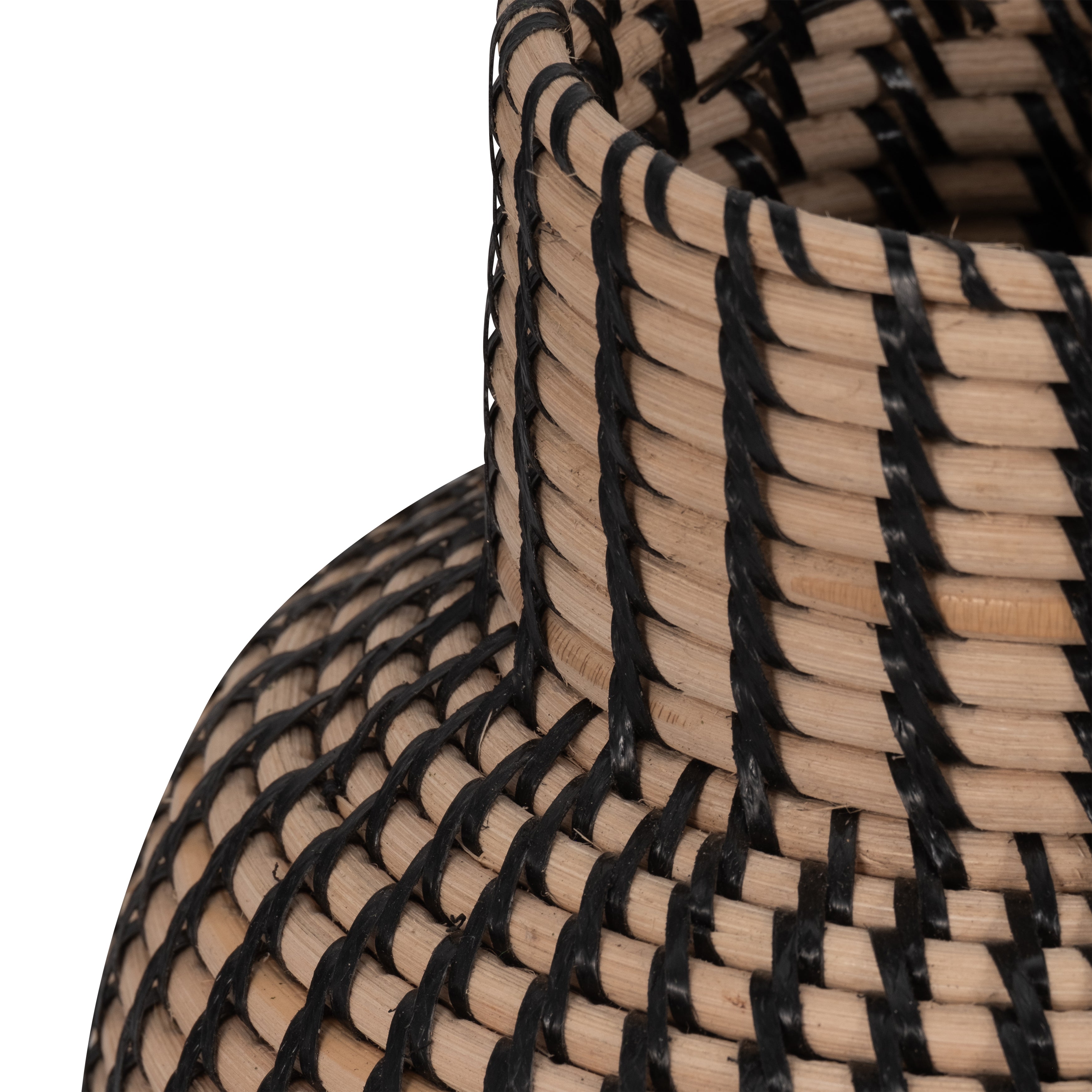 Rattan, 13"h Woven Vase, Multi - Decor Addict, LLC