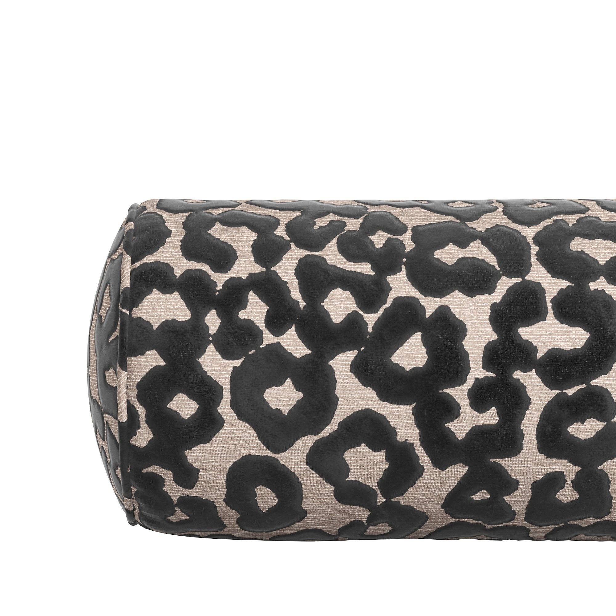 Elvira Neckroll Pillow: Beige - Decor Addict, LLC