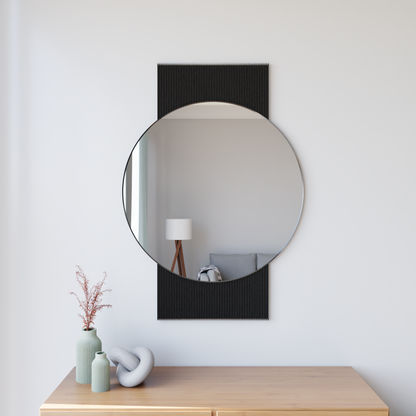 SOL Mirror: Natural Wood / 32" Mirror x 45" Tall - Decor Addict, LLC