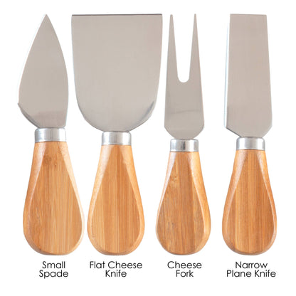 4-Piece Cheese Tool Set - Decor Addict, LLC