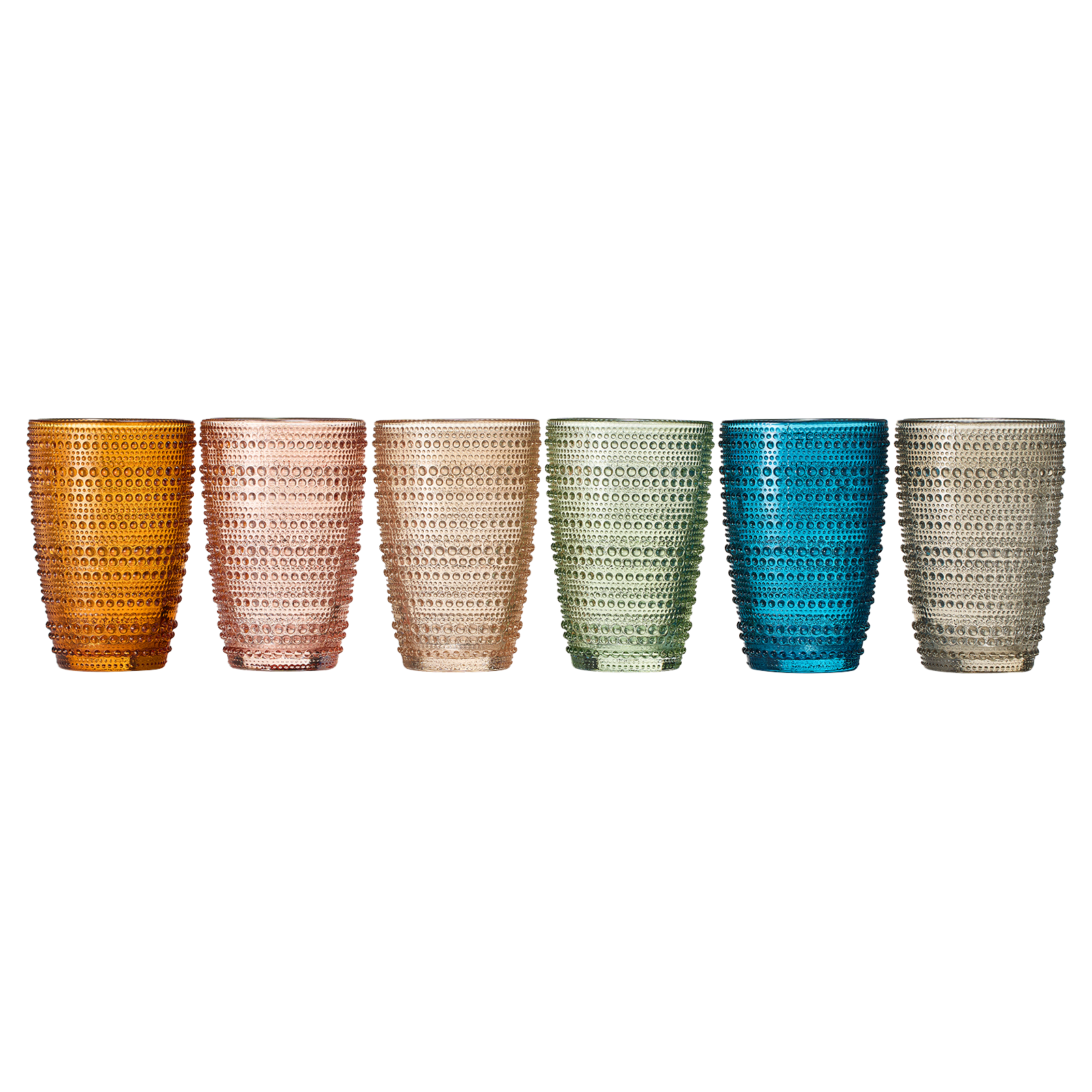 14.6oz Beaded Hobnail Highball Tumbler - Decor Addict, LLC