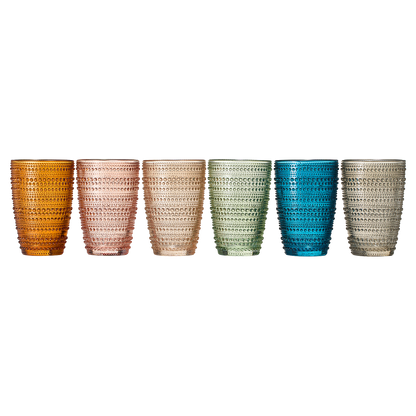 14.6oz Beaded Hobnail Highball Tumbler - Decor Addict, LLC