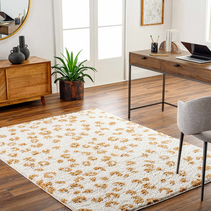 Altin Leopard Print White Area Rug - Decor Addict, LLC