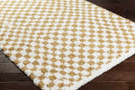 Kieu Yellow & White Checkered Area Rug - Decor Addict, LLC