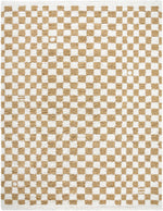 Kieu Yellow & White Checkered Area Rug - Decor Addict, LLC