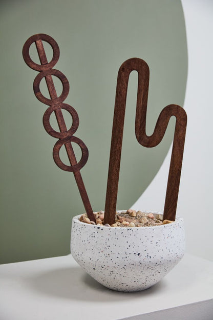 Brookwood Mango Wood Plant Stick — 4" x .75" x 24" - Decor Addict, LLC